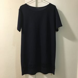 Shift Dress With exposed Lattice Detail